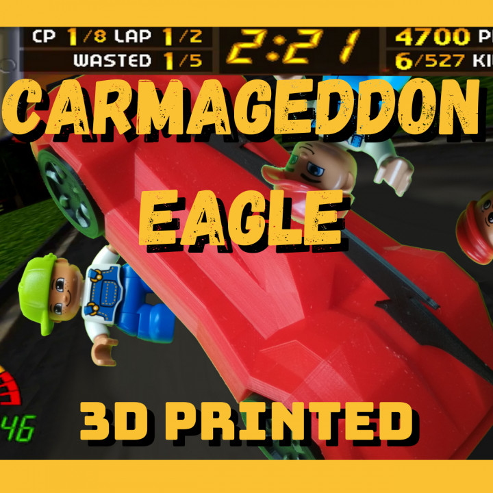 carmageddon eagle mk1 - remix spinning wheels medyk3d 3D print model - Mito3D