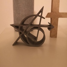 Rächer Tätowierung Symbol 3d print model - Mito3D