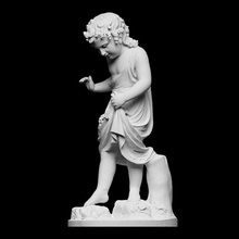 girl carrying grapes scan body figure sculpture statue marble sweden openglam nationalmuseum 3d print model - Mito3D