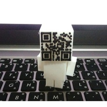 qr coder game openscad toy customizer qrcode cube character 3d print model - Mito3D