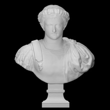 tiberius scan bust face head man portrait roman rome marble emperor italy 3d print model - Mito3D