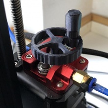crank extruder knob creality ender 3 pro cr-10 rolling hand 3d print model - Mito3D