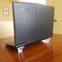 integriert Laptop Steigleitung Stand Schreibtisch Büro Produktivität 3d print model - Mito3D