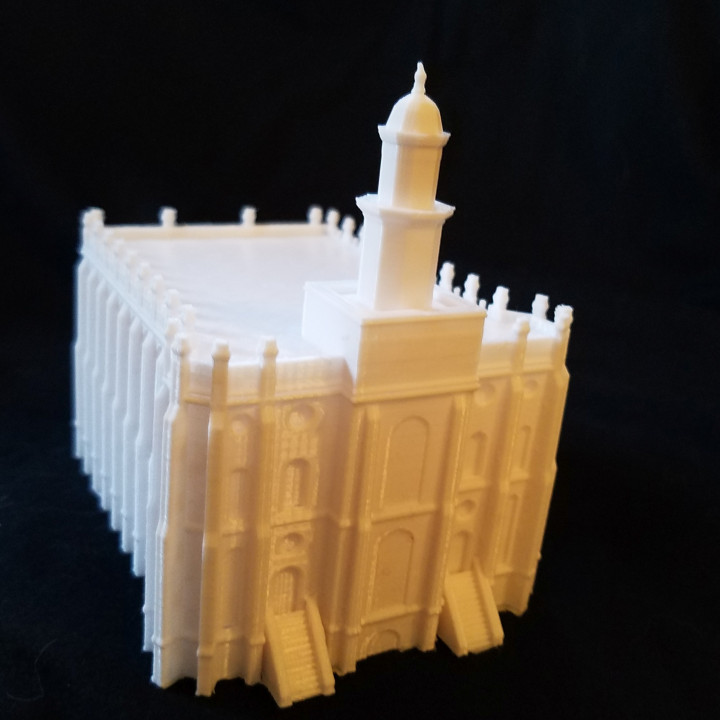 st Jorge Utah templo Iglesia Jesús Cristo latter day santos arquitectura edificio estructura Sherman Santo Sherm Shermluge lds 3D print model - Mito3D