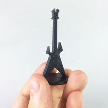 guitarra elétrica resina impressão jogos tabuleiro violão metal música sla dlp ricmetal 3d print model - Mito3D