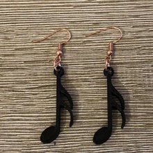 16th Remarque v2 boucle d'oreille pendentif musique musical piano boucles d'oreilles concert pendentifs idealab 3d print model - Mito3D