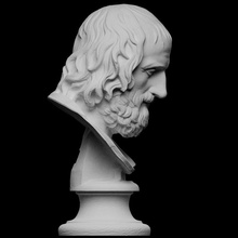portrait euripedes farnese type scan bust naples euripides playwright artec tragedian openglam smk-open 3d print model - Mito3D
