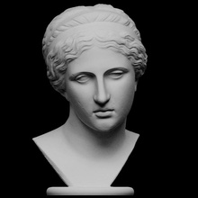 nymphe muse niobide groupe analyse femelle tête portrait sculpture femme niobe artec openglam eva smk open 3d print model - Mito3D