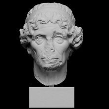 âgées femme lysimache analyse tête portrait sculpture jeter copie artec endommagé british museum openglam eva smk open 3d print model - Mito3D