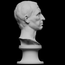julio César escanear busto retrato Roma escultura emperador julius caesar artec romano openglam eva smk open 3d print model - Mito3D