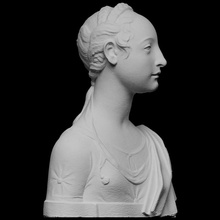 retrato joven niña escanear busto hembra escultura mujer young girl openglam artec eva smk open 3d print model - Mito3D