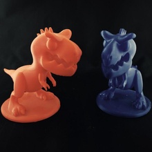 dinopop carnotaure miniature dinosaure jouets Jeux 3d impression animal créature jurassique statue idole carno 3d print model - Mito3D