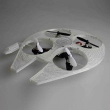 millennium falcon Drohne shell gadgets Elektronik Haut Raumschiff starwars Fliegen millenium rcbanner 3d print model - Mito3D