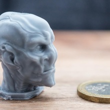 saru cabeza estrella emigrar extraterrestre busto figura monstruo estatua ciencia fi 3d print model - Mito3D