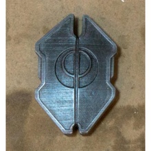 Halo bouclier badge logo épée élite difficulté 3d print model - Mito3D