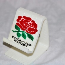 england rugby phonestand 3d print model - Mito3D