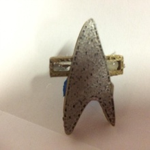 flota estelar combadge Star Trek ciencia ficción fi Ciencias science fiction 3d print model - Mito3D