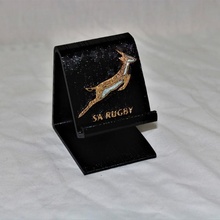 sth africa rugby phone stand holder iphone android animal smartphone sport storage usb universal sports portable phonestand worldcup 2019 rugbyworldcup 3d print model - Mito3D