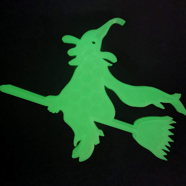 witch halloween glow 3D print model - Mito3D