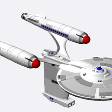 federación Parker clase destructor estrella emigrar nave estelar flota 3d print model - Mito3D