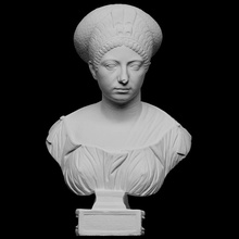 portrait Claudia olympias analyse buste femelle cheveux sculpture femme Mémorial mort Tibère openglam artec eva smk open 3d print model - Mito3D