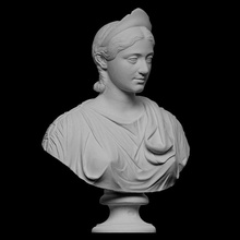 portrait julia cornelia paula scan bust female sculpture woman emperor diadem empress noblewoman sitter openglam artec-eva smk-open julia-cornelia-paula elagabalus 3d print model - Mito3D
