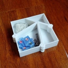 triangolo piazza scatola gioco matematica ufficio openscad giocattolo personalizzatore math art pen holder 3d print model - Mito3D