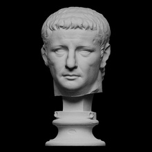 claudius scan 3d head portrait rome sculpture emperor louvre openglam artec-eva smk-open 3d print model - Mito3D