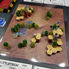 esadecimale carta geografica colline battletech deserto 2 tavolo miniature terreno wargaming hexmap 3d print model - Mito3D