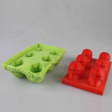 boba fett ice tray mold & garden movie starwars icetray bobafett freezer freez 3d print model - Mito3D