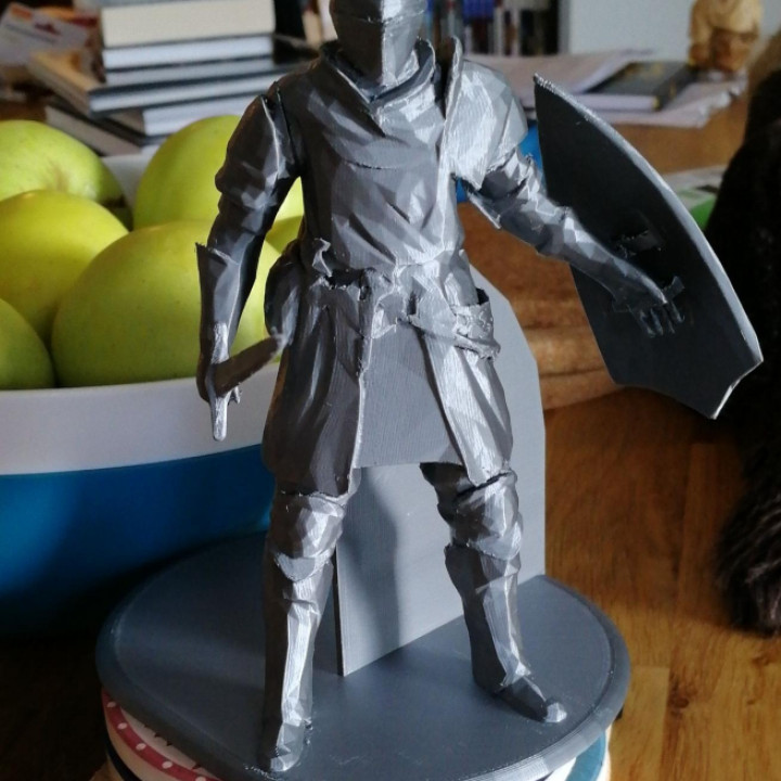 dark souls elite knight book-end & garden book bookend darksouls 3D print model - Mito3D