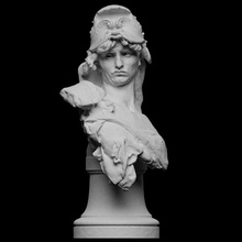 Bellona analyse buste sculpture France Rodin rage république auguste rodin rose beuret 3d print model - Mito3D