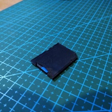 sd shape micro holder adapter microsd 3d print model - Mito3D