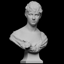 anna bredberg scan bust female portrait sculpture marble artist anna-bredberg flensburg 3d print model - Mito3D