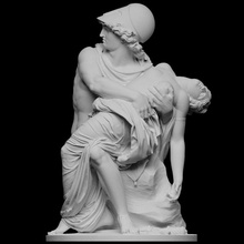 Marte Venere scansione casco amore mitologia scultura marmo gruppo figurativo cc0 openglam artec eva Museo Nazionale 3d print model - Mito3D