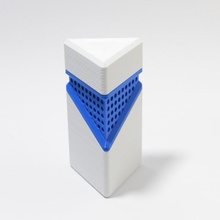 Uzay tüp Kulp destek dolma kalem Kutu konteyner sıra gelecek ofis organizatör Ataç retro Kırtasiye depolama masa vazo caddy ev eşyaları 3d print model - Mito3D