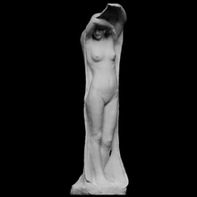Varredura fêmea escultura bronze Suécia nu Trevas full figure feminino openglam artec eva Museu Nacional sorensen ringi 3d print model - Mito3D
