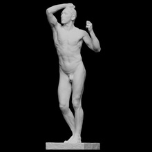 hombre despertar años bronce escanear escultura obra maestra Francia masculino Rodin desnudo músculo figurativo cc0 openglam Museo Nacional auguste rodin man's awakening the age of bronze impresionista 3d print model - Mito3D