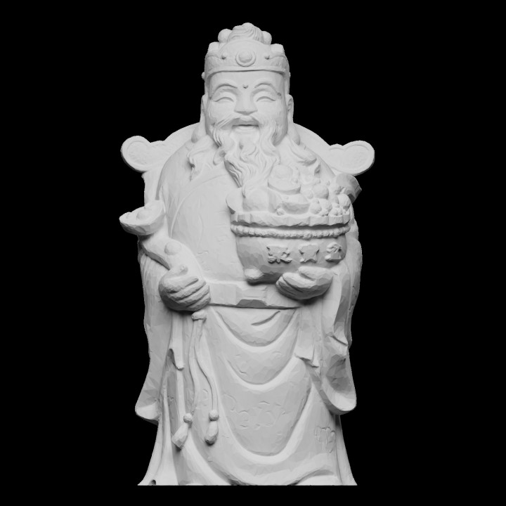 god money & garden chinese mythical wealth scantheworldchina 3D print model - Mito3D