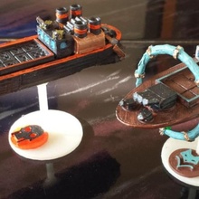 hava gemileri tırpan yükselmek Fenris masa oyunu 3d print model - Mito3D