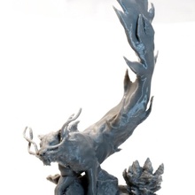 mare Leone tavolo animale gatto creatura draghi dungeon pesce mostro acqua nemico prigione anfibio incontrare dnd npc marino 3d print model - Mito3D