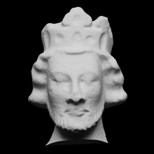 head tomb king john worcester cathedral 1232 ad scan england royal stone uk robin hood carved magna monarchy monarch carta 3d print model - Mito3D