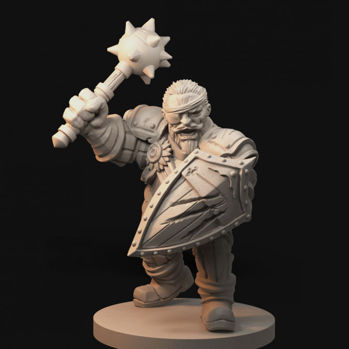 oscuro prigione uomo braccia miniature tytantroll 3D print model - Mito3D