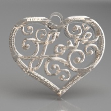 amore orecchini pendente San Valentino orecchino ciondoli giorno amour idealab 3d print model - Mito3D