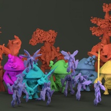 exército floresta tampo mesa martelo guerra ent Senhor Anéis dnd warhammerfantasy Ageofsigmar masmorras dragões Treemans 3d print model - Mito3D