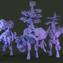 tree knights tabletop warhammer ent lordoftherings dnd treeman ageofsigmar 3d print model - Mito3D