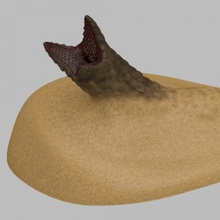 sandworm emerging sand color dune colorwithxyz colourwithxyz 3d print model - Mito3D