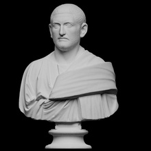 buste homme Gordianus Afrioanus analyse collection sculpture plâtre copie artec british museum openglam Townley eva smk open gordanius africanus 3d print model - Mito3D