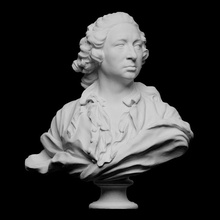 taraval Künstler Scan Büste Haar Porträt Skulptur Frankreich männlich Maler Bouchardon Openglam artec eva nationalmuseum 3d print model - Mito3D