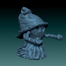 water elemental animalized - boardgames tabletop animal fantasy miniature d&d 3d print model - Mito3D